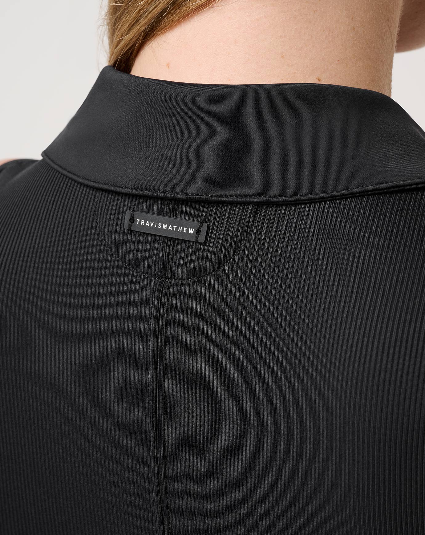 Moveknit Rib Zip Polo - Image 4