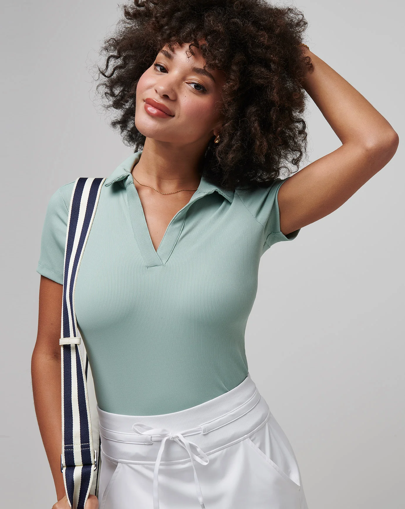 Moveknit Vneck Polo - Image 12