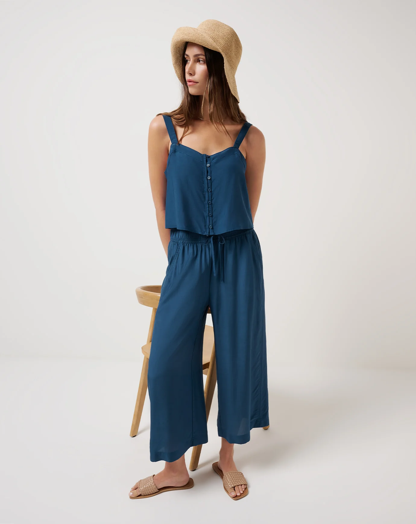 Savanna Cropped Wide Leg Pant - Image 5