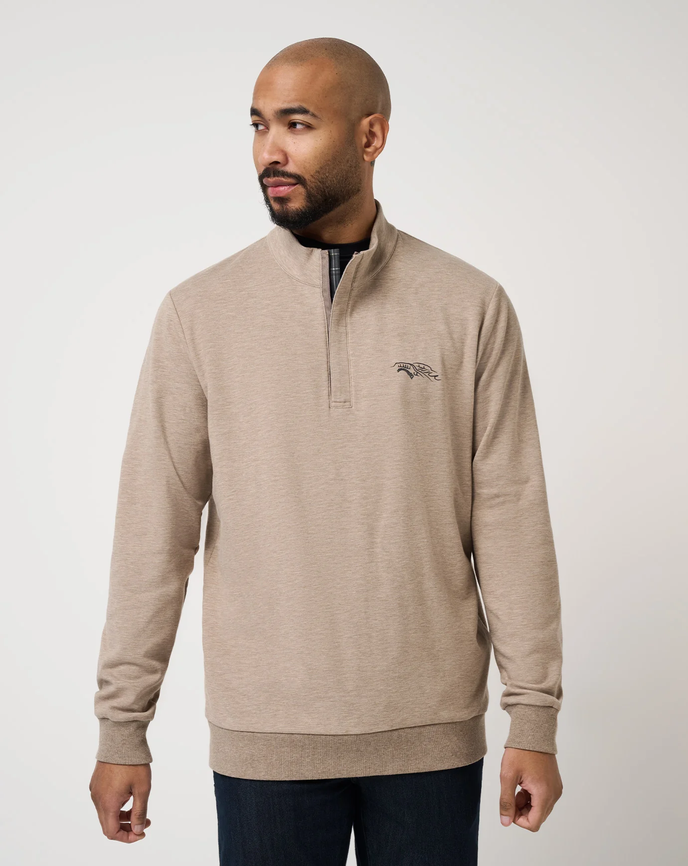 St Andrews Shadow Check 2.0 Quarter Zip - Image 17