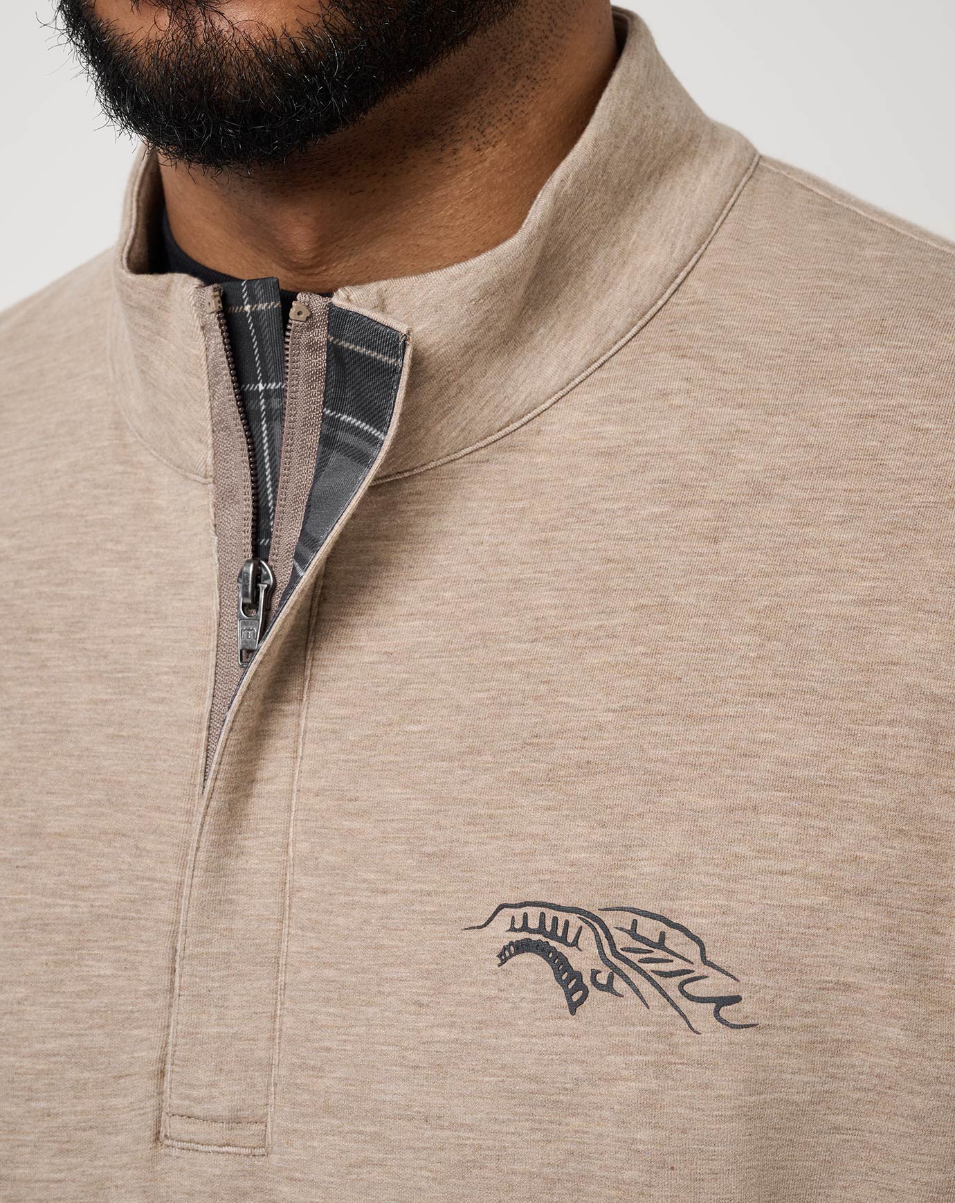 St Andrews Shadow Check 2.0 Quarter Zip - Image 20