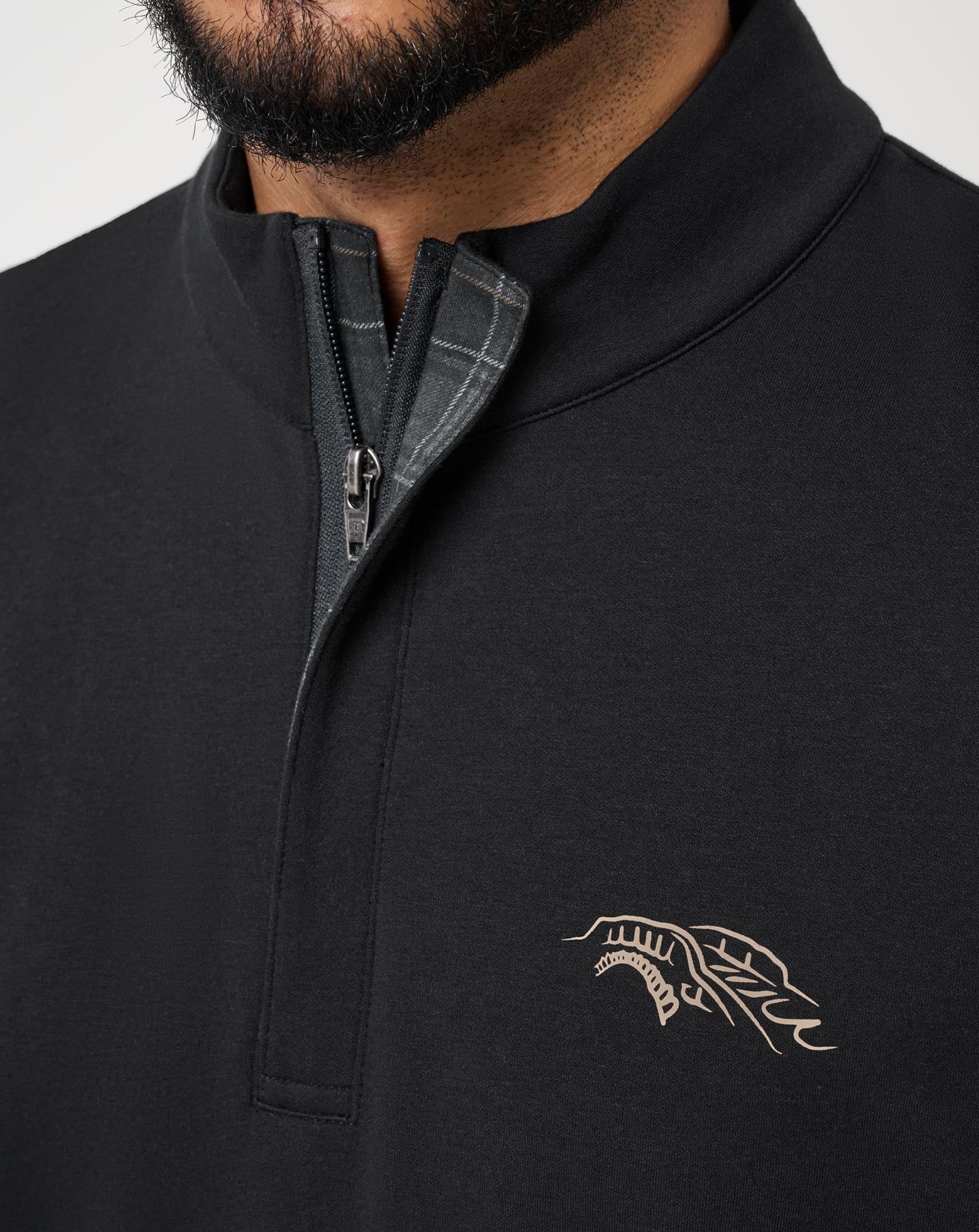 St Andrews Shadow Check 2.0 Quarter Zip - Image 4