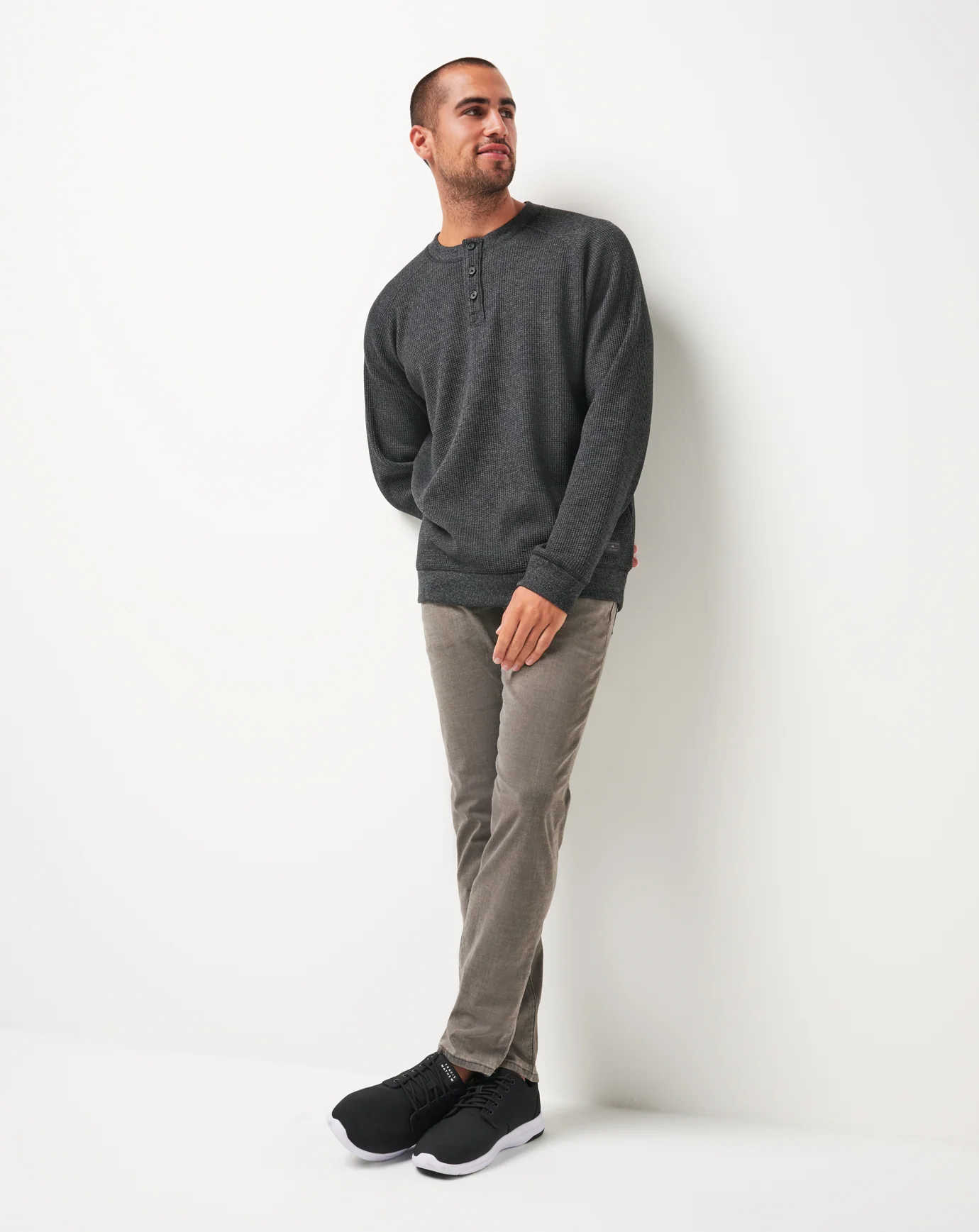Storm Brew Cloud Waffle Henley - Image 7